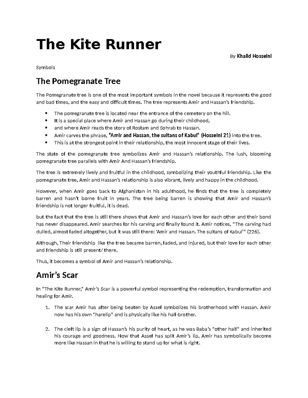 Presentation ( The Kite Runner ) - The Kite Runner By Khalid Hosseini ...