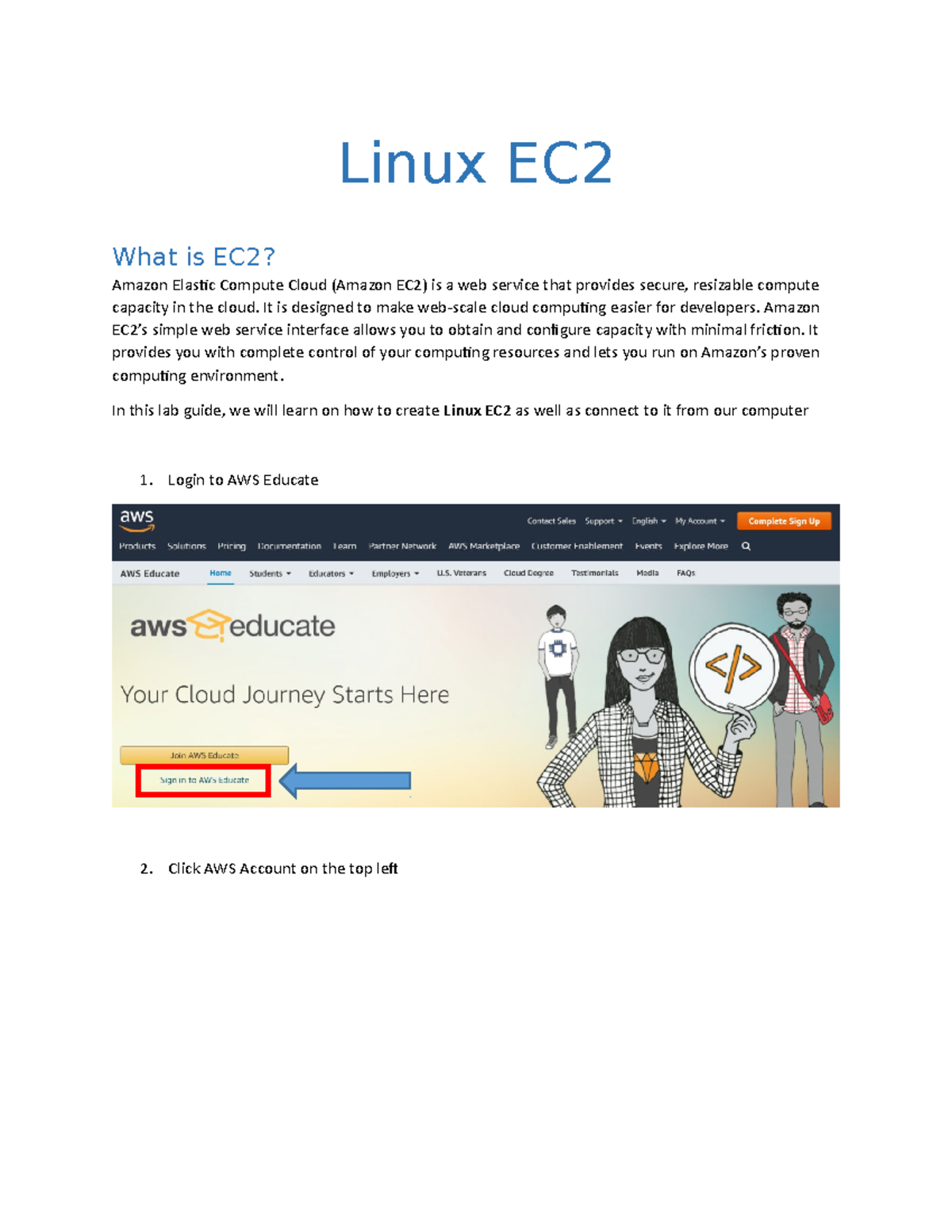 Cloud Computing Linux EC2 Linux EC What is EC2? Amazon Elastic
