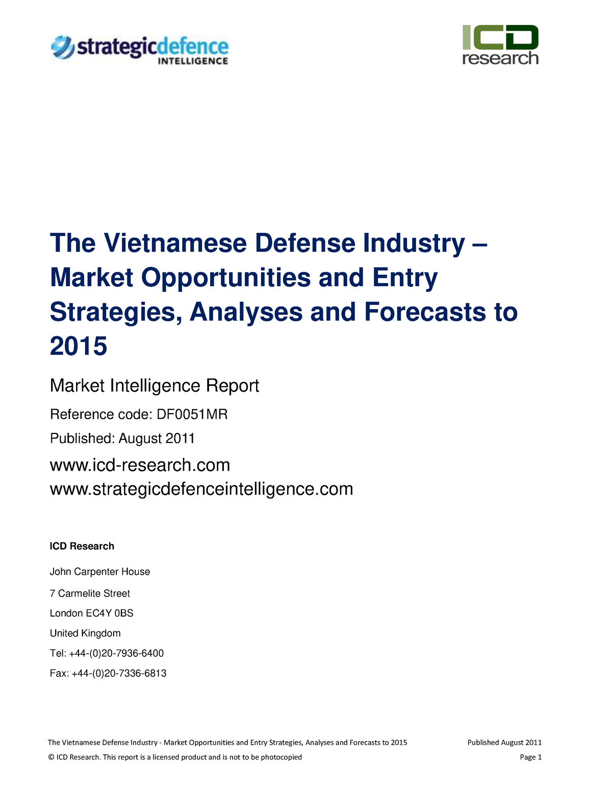 Vietnamese-Defense-Industry - The Vietnamese Defense Industry - Market ...