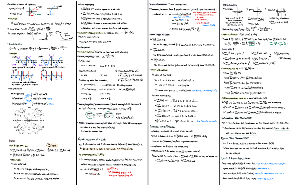 Math 1200 Final Exam Notes - · logarithms - inverse of exponential ...