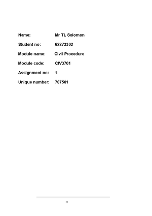 Civ3701 Assignment 1 Answers Civ3701 Unisa Studocu Civ3701 Assignment 1 Answers Civ3701 Unisa Studocu