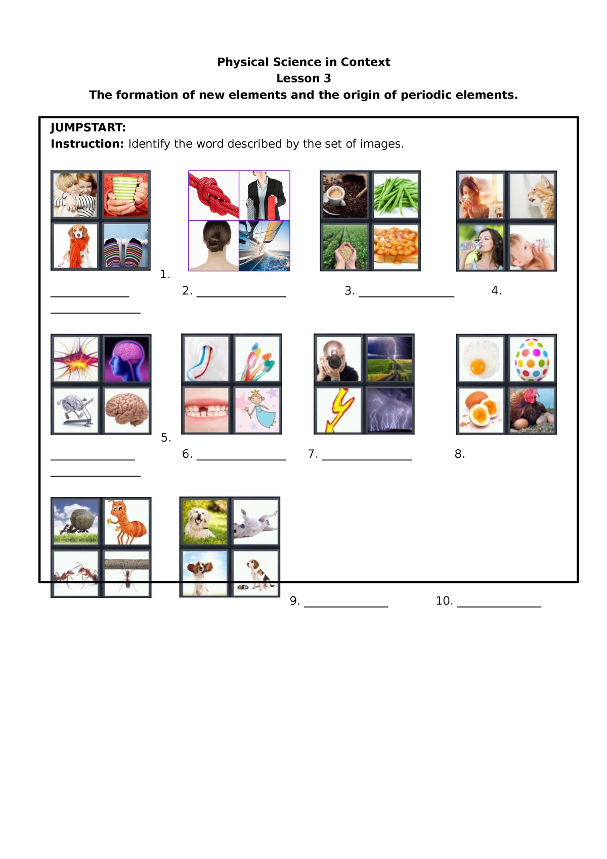 Module 3 Physci - Physical Science - Physical Science In Context Lesson ...