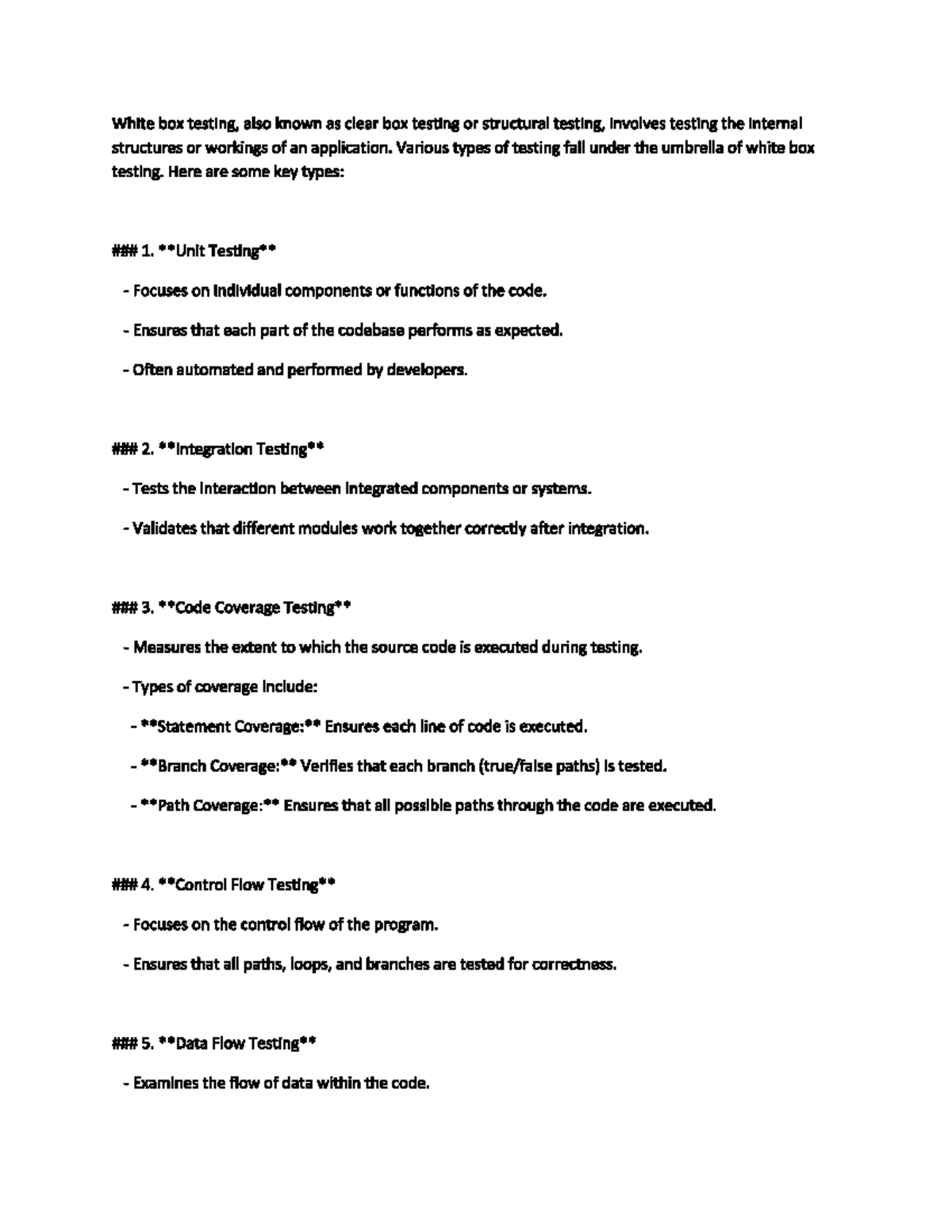 White Box Testing - White box testing, also known as clear box testing ...