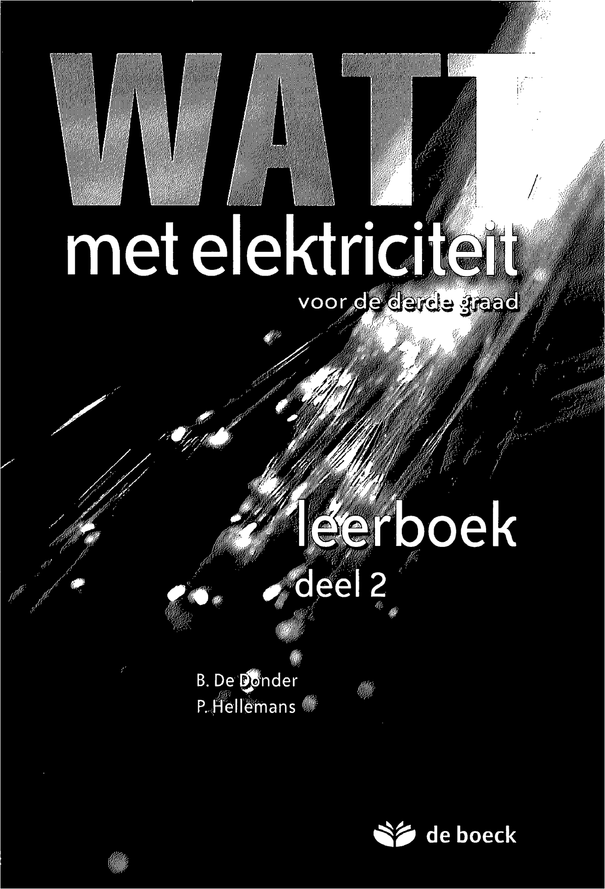 Watt Met Elektriciteit De Graad Leerboek Deel Hfdst Studocu