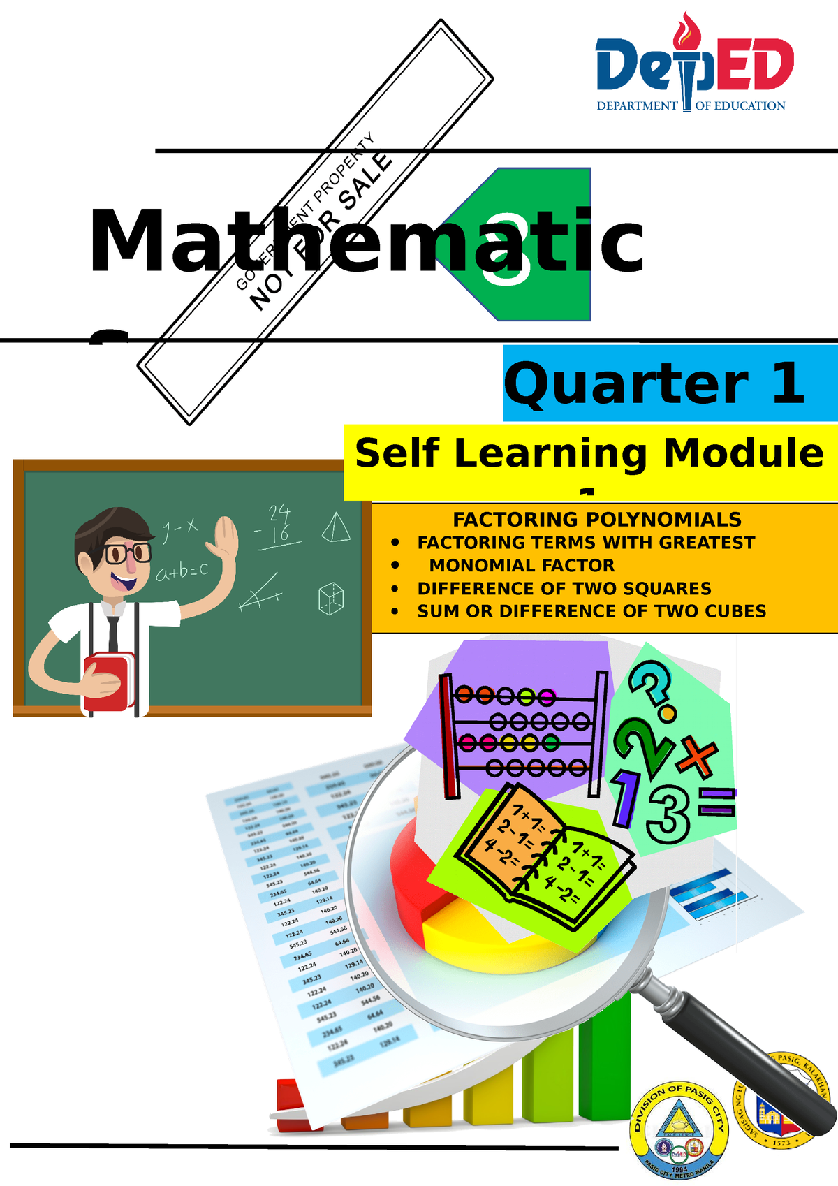 Math 8-Q1-M1- Final-COPY - 8 Mathematic S Quarter 1 Self Learning ...