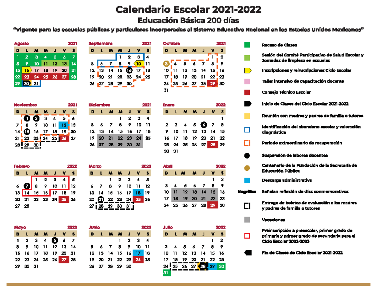 Calendario Escolar uv veracruz Studocu