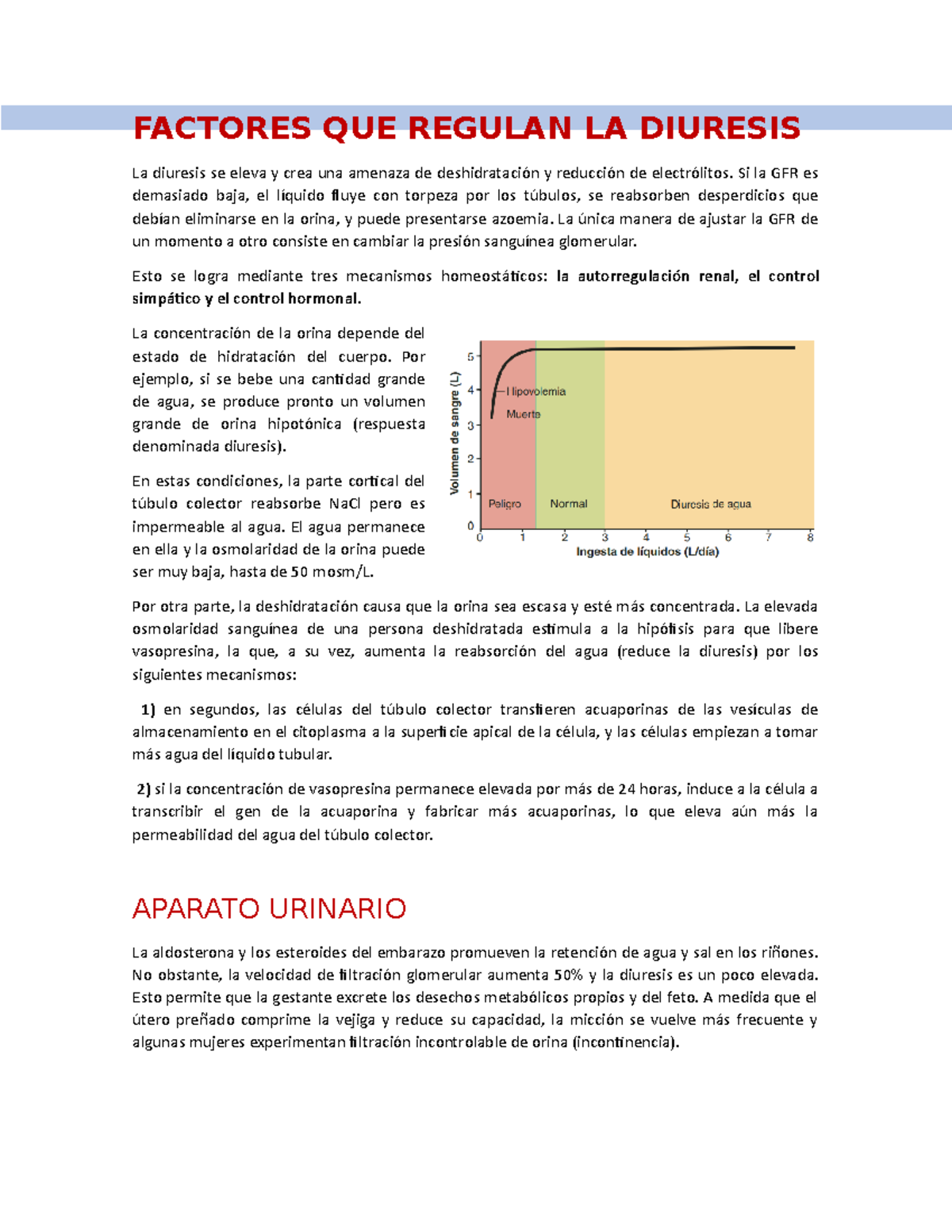 Factores QUE Regulan LA Diuresis FACTORES QUE REGULAN LA DIURESIS La