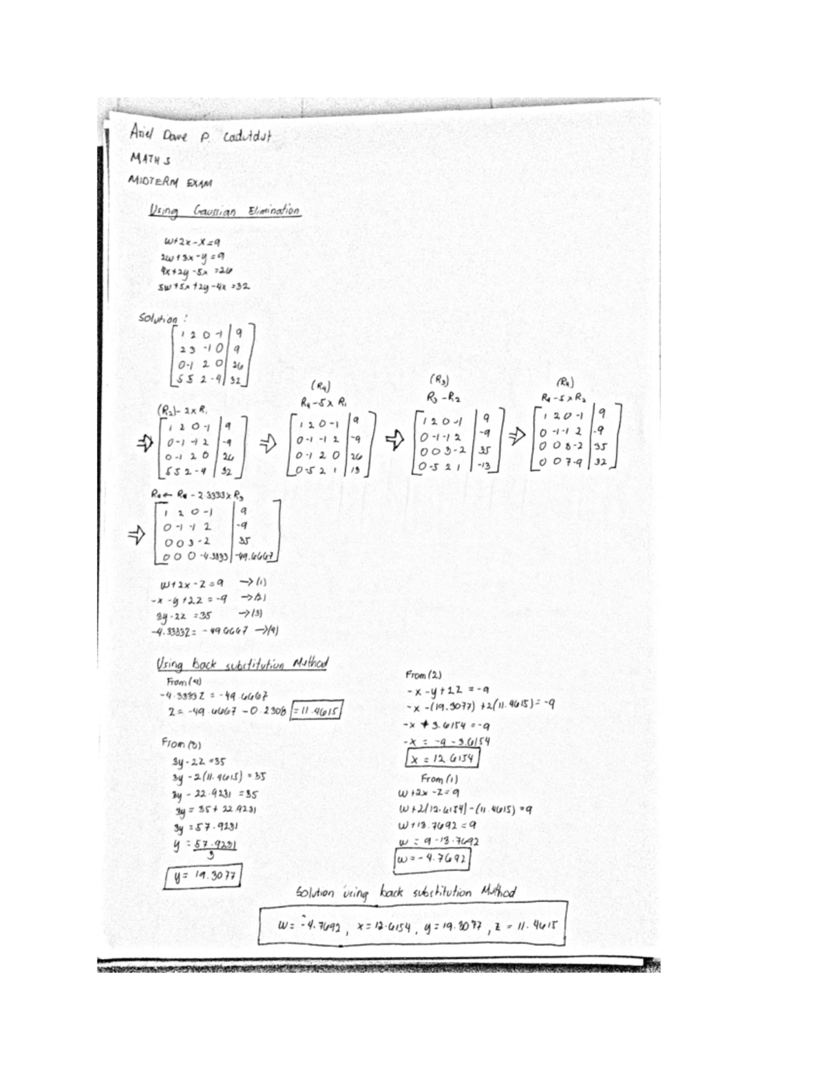 Midterm Exam ,Math 5 - Notes - Civil Engineering - Studocu