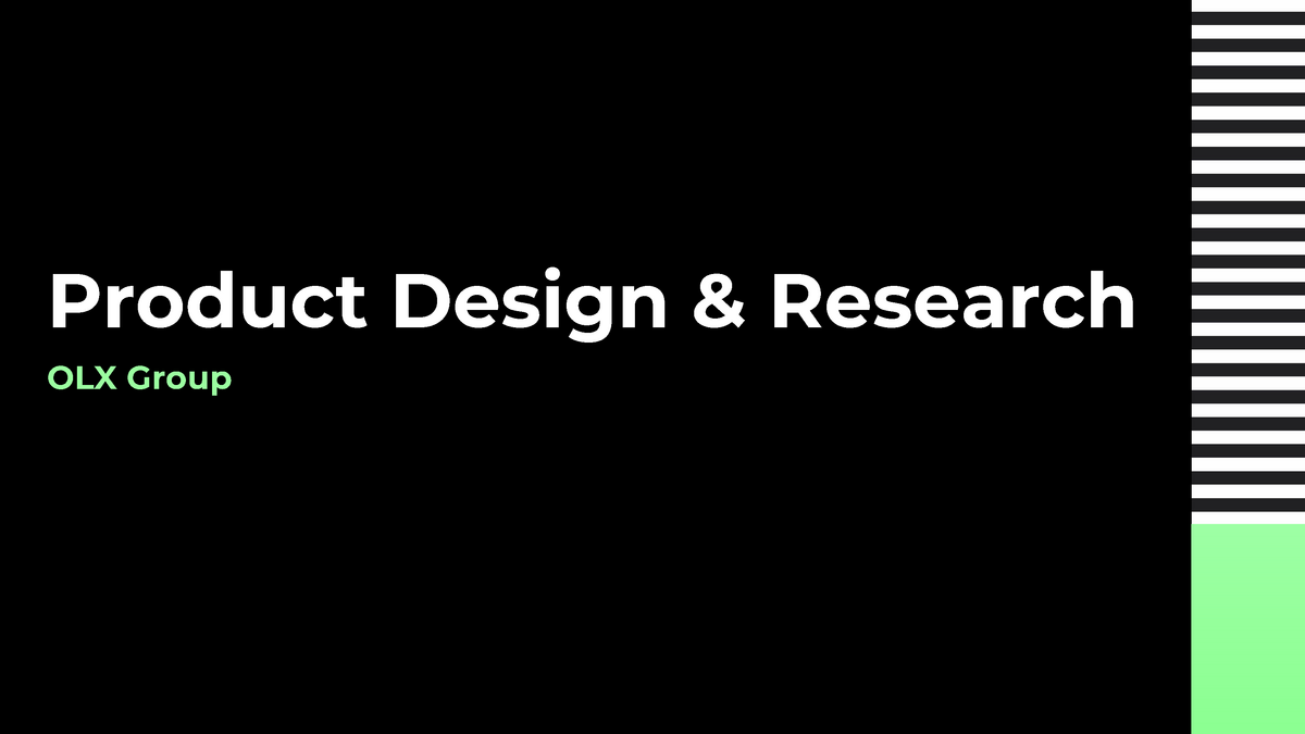 Olx Product Design And Research Dpm Ucp Studocu