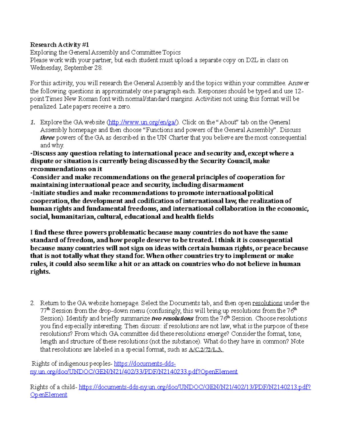 Research Activity - For this activity, you will research the General ...
