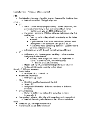 Exam 1 Principles Of Assessment - Test Format: 30 Multiple Choice ...