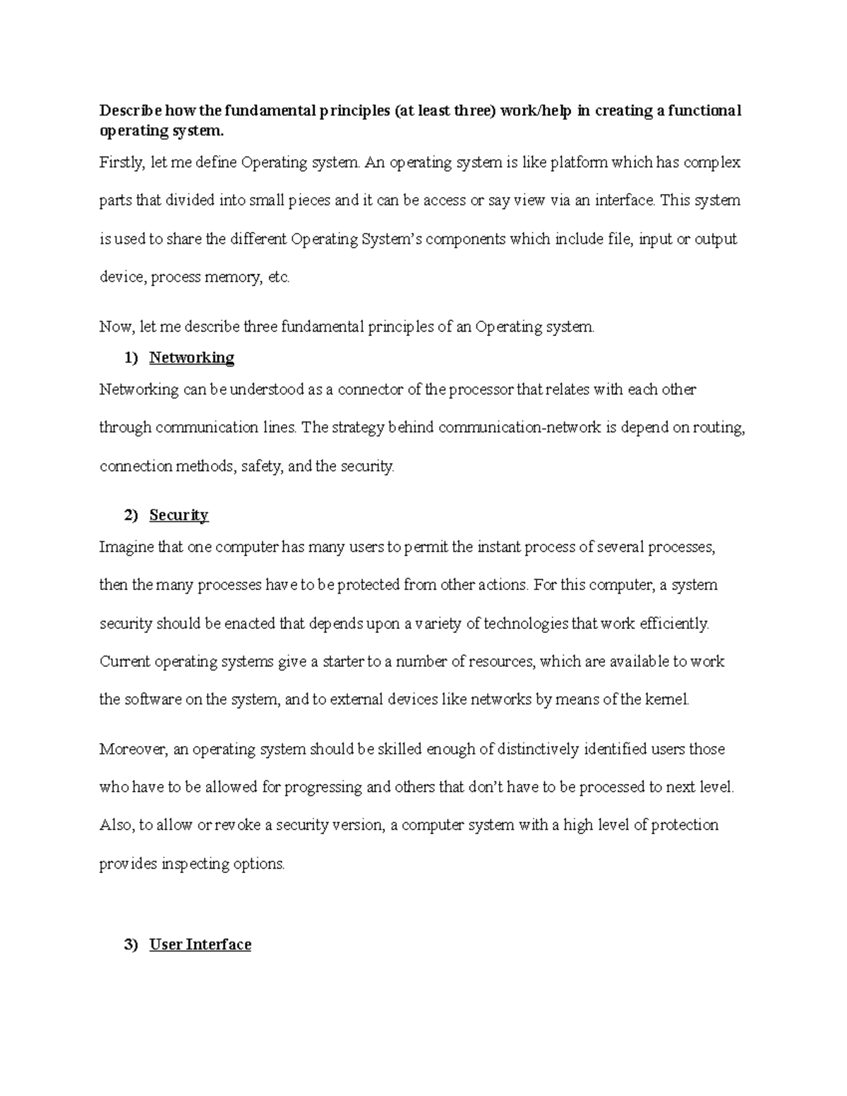 Wa Unit 01 Cs2301 Written Assignment Unit 1 Describe How The Fundamental Principles At Wa Unit 01 Cs2301 Written Assignment Unit 1 Describe How The Fundamental Principles At