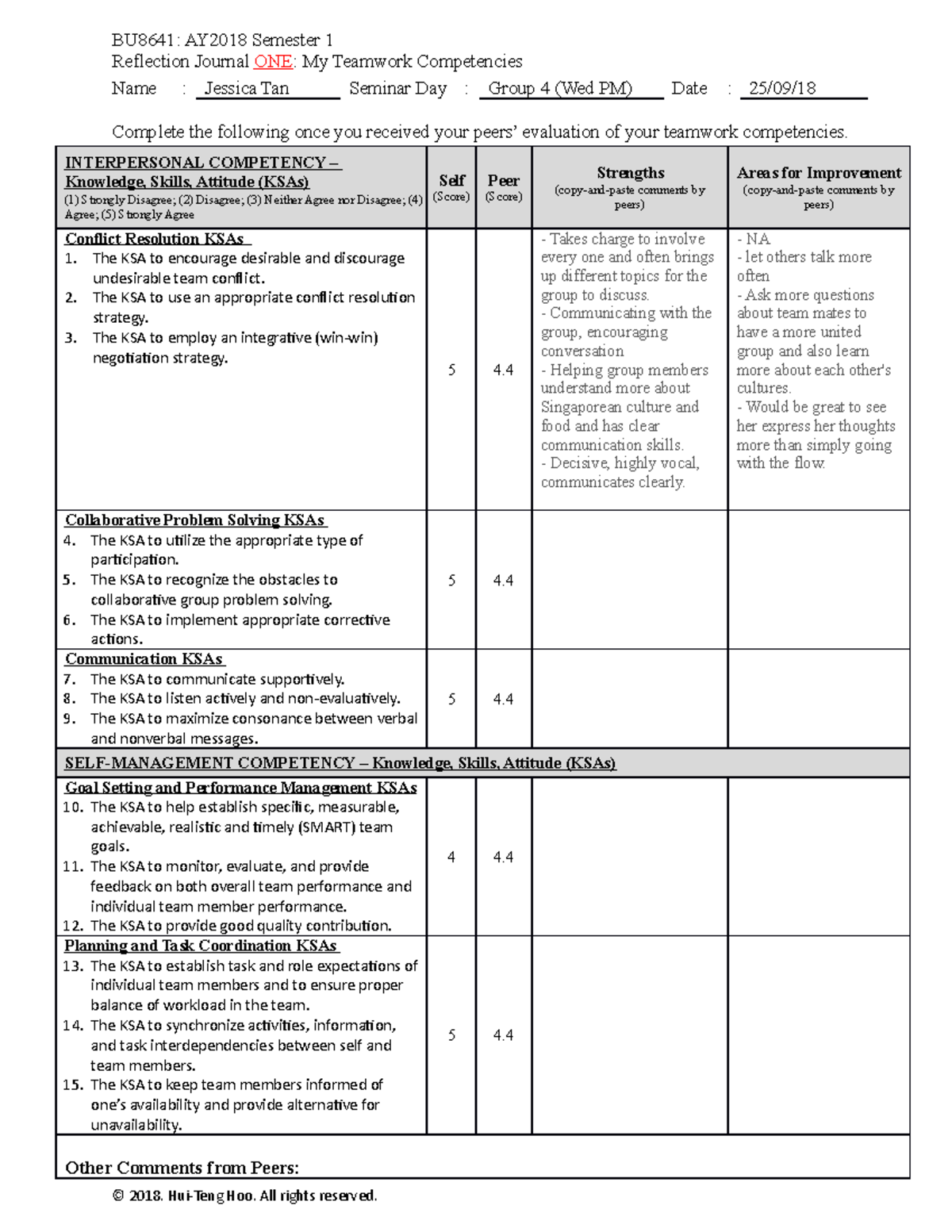 SAMPLE REFLECTION JOURNAL 1 (Sep18) - BU8641: AY2018 Semester 1 ...