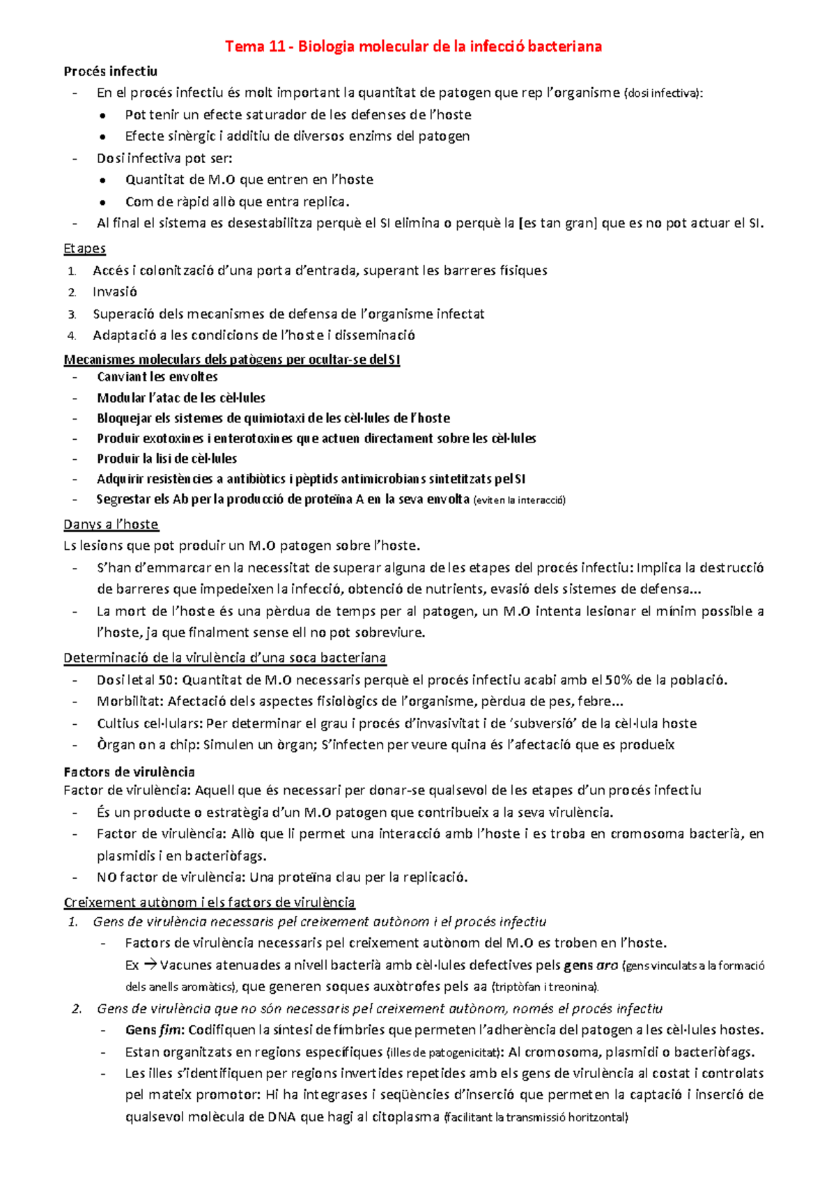 Tema 11 - BM de les infeccions bacterianes - Tema 11 - Biologia ...