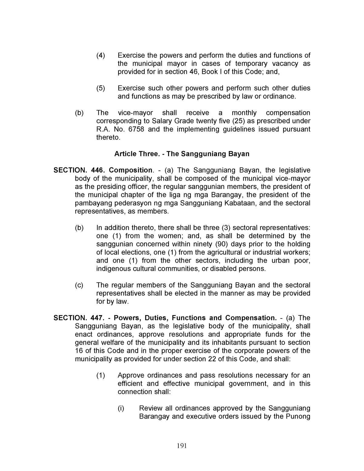 RA 7160 LGC 20 The Local Government Code Republic Act 7160 Book   Thumb 1200 1553 