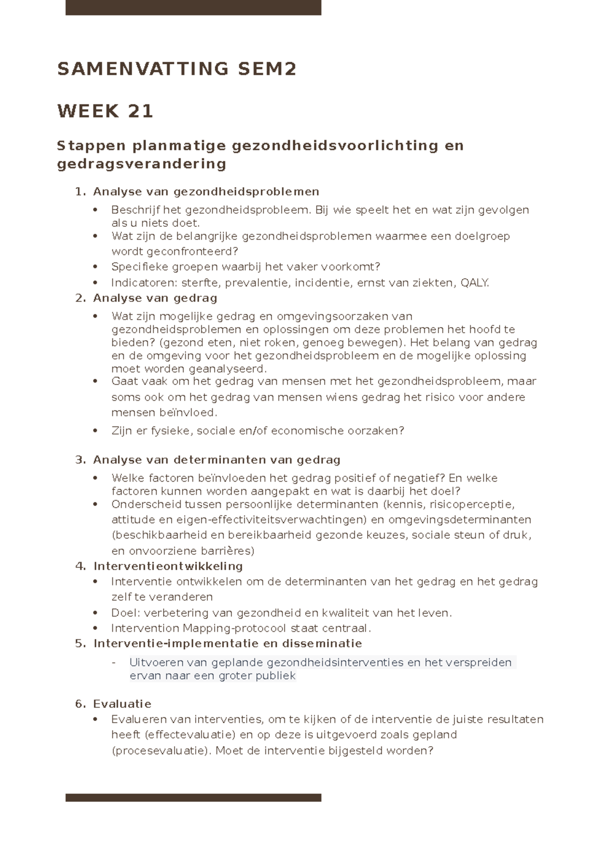 Samenvatting Sem 2 Voeding En Diëtetiek - SAMENVATTING SEM WEEK 21 ...