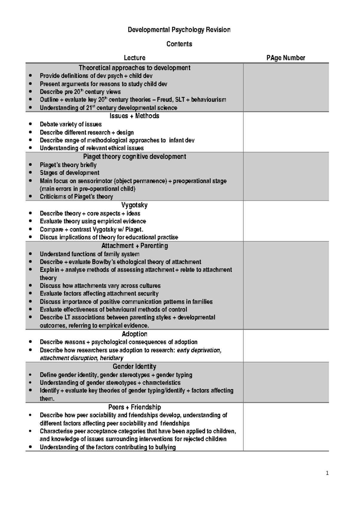 research paper on developmental psychology