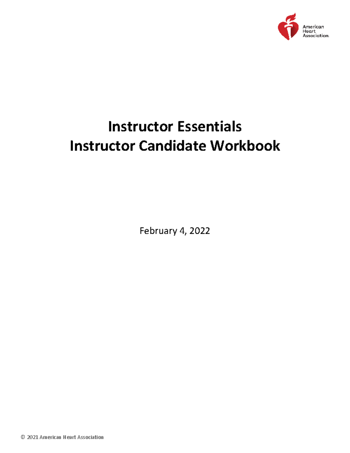 Instructor Candidate Workbook 2022 - At the end of the Instructor ...