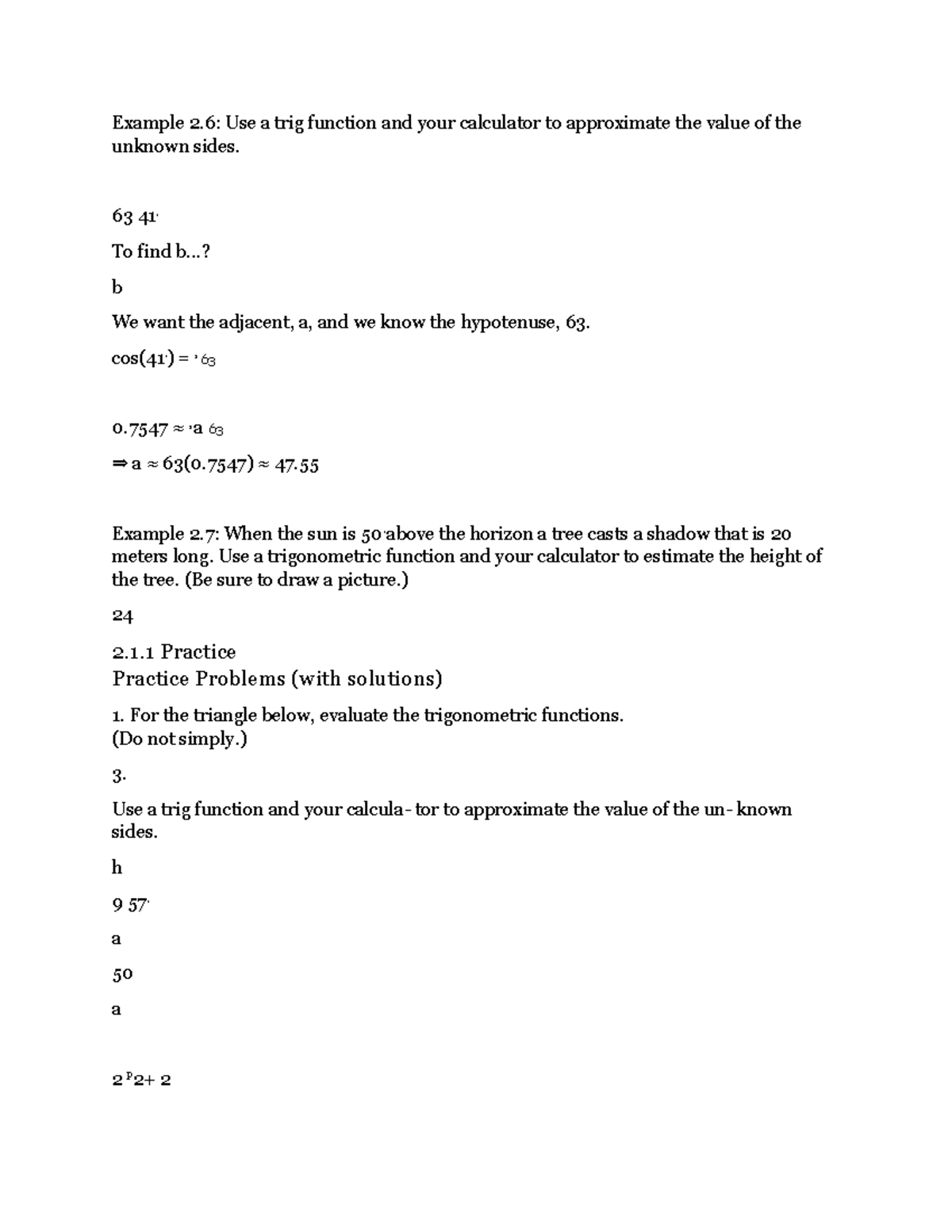 trig-notes-2-example-2-use-a-trig-function-and-your-calculator-to