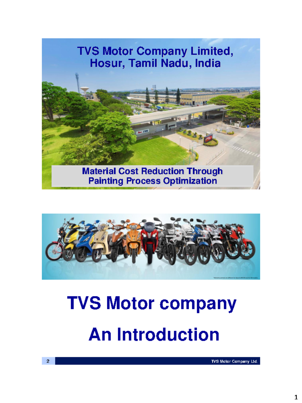 TVS MaterialCostReduction 1 TVS Motor Company Ltd. TVS Motor