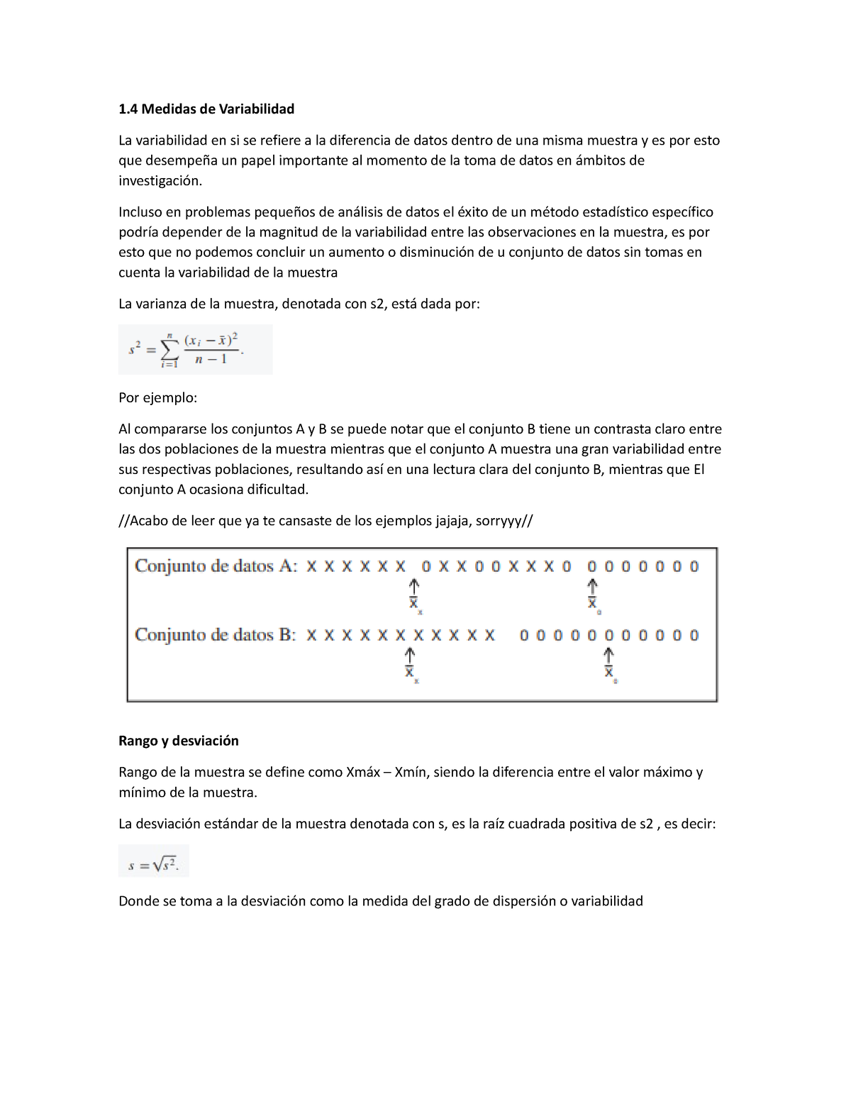 1.4 A 1.6 Proba - Resumen Medidas De Variabilidad - 1 Medidas De ...