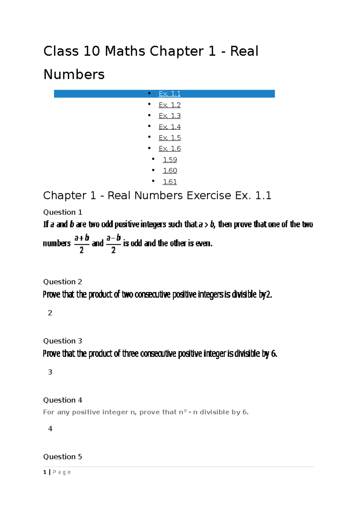 Chapter 01 Class 10 Maths Mcq Class 10 Maths Chapter 1 Real Prove Chapter 01 Class 10 Maths Mcq Class 10 Maths Chapter 1 Real Prove