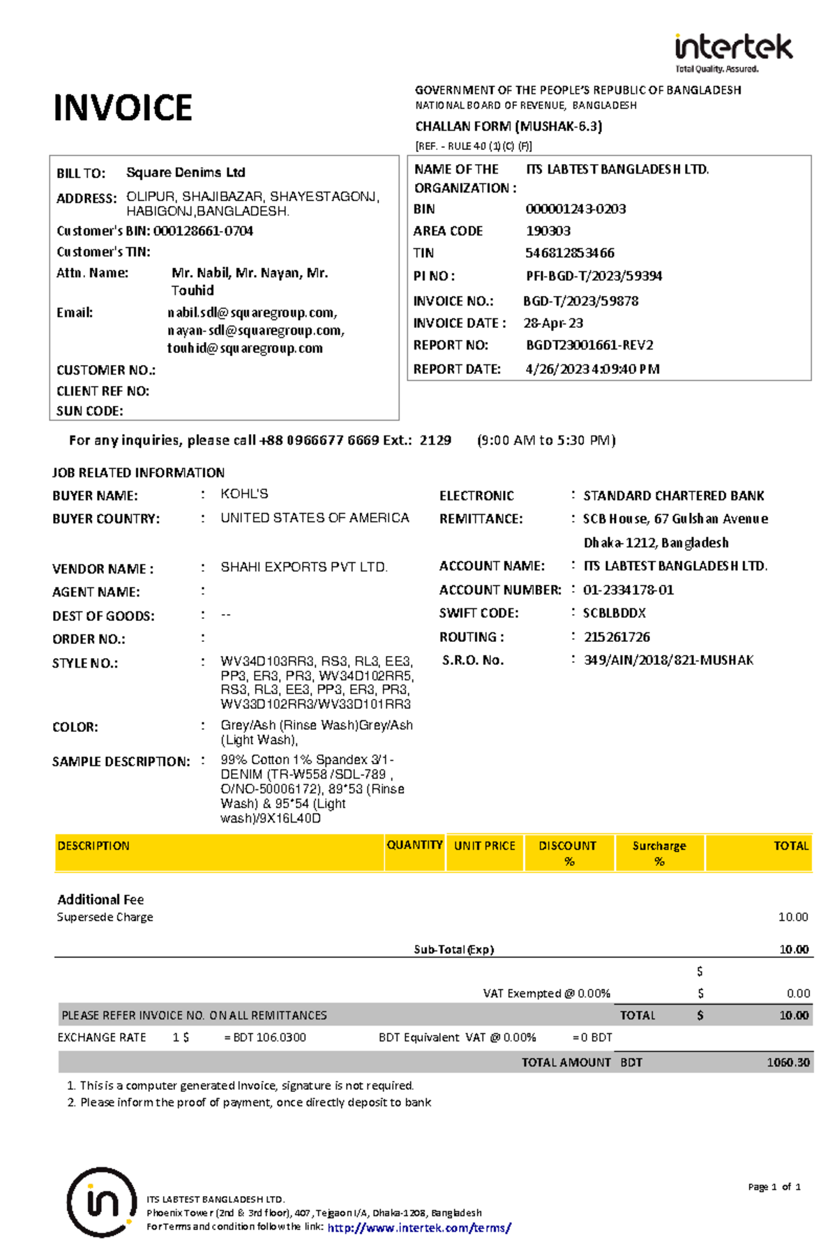 BGD T 2023 59878,BGDT23001661 REV2,ITS(Kohl's),TR W558 - INVOICE ...