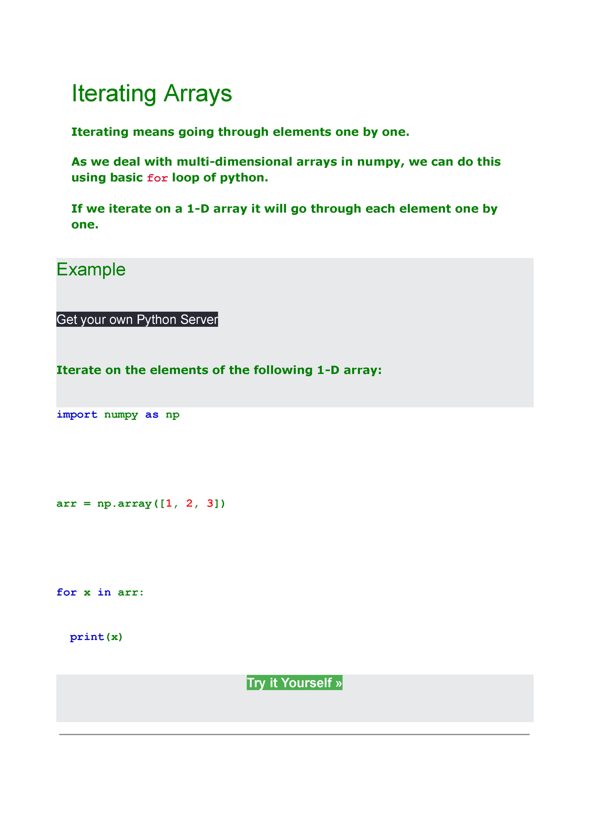 Python Notes Cmsc 201 (65)   Iterating Arrays Iterating Means Going