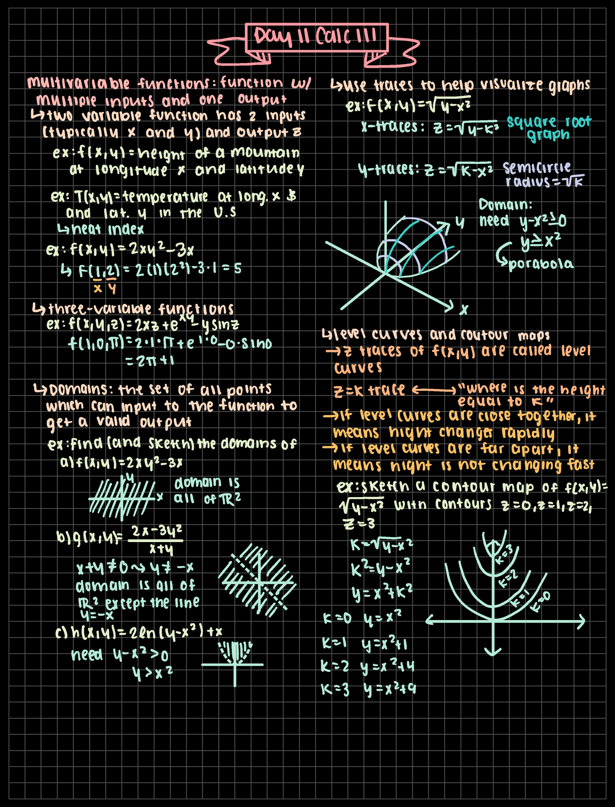 Day 11 Calc 3 - Karl Schaefer - Day Il Calc Ill E B Multivariable ...