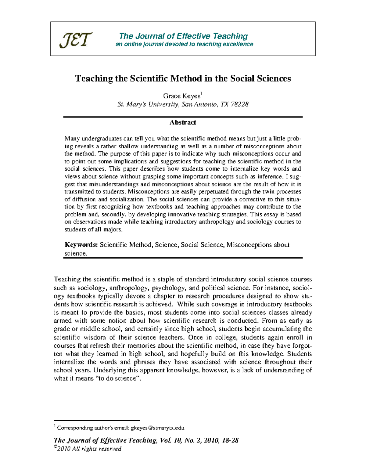 scientific-method-in-social-science-the-journal-of-effective-teaching