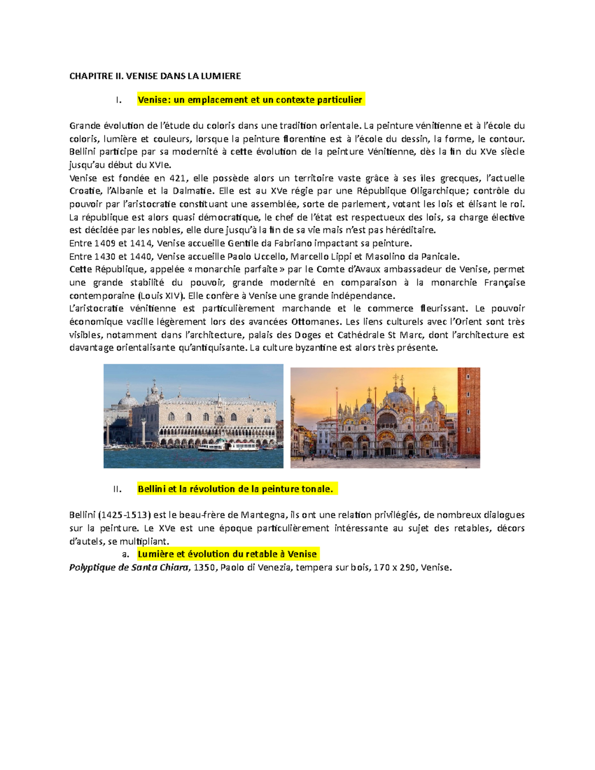 dissertation venise au moyen age