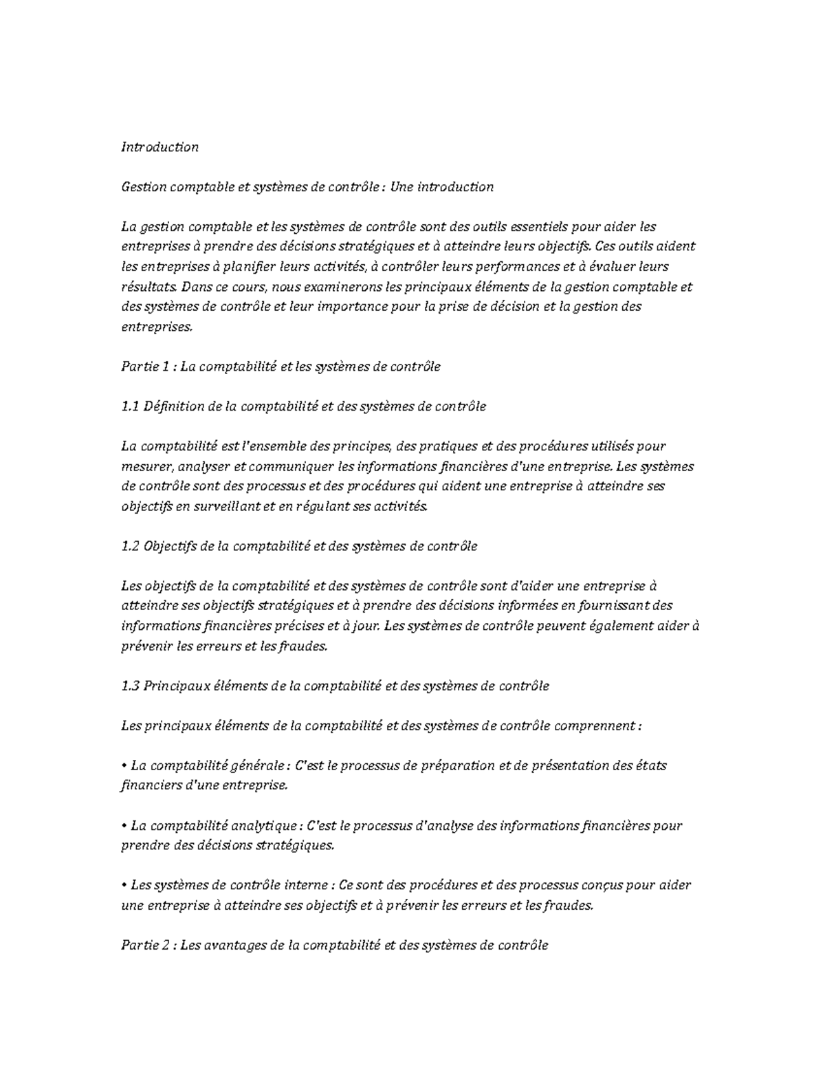 Management Accounting and Control Systems note study - Introduction ...