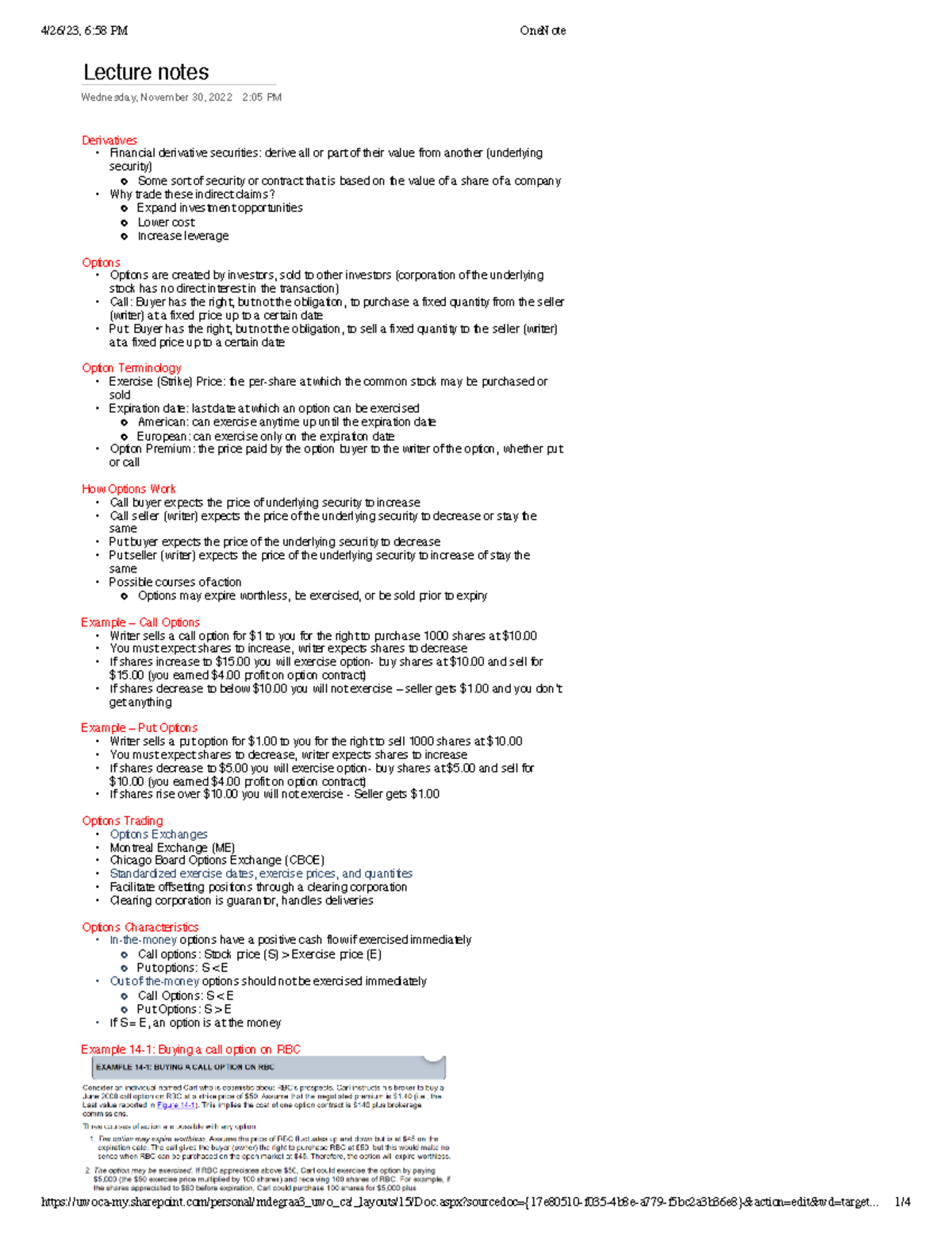 MOS 1023 - Lecture 9 - Lecture notes Wednesday, November 30, 2022 2:05 ...