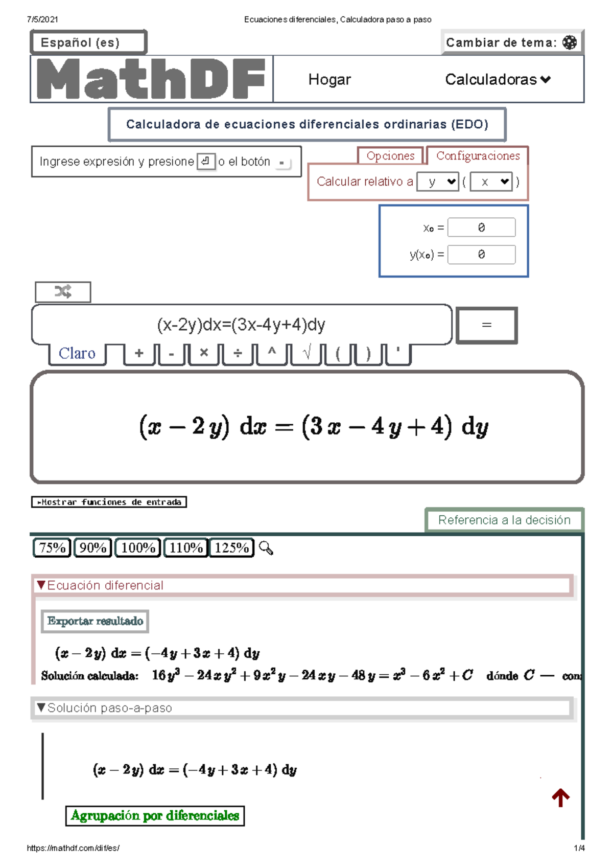 Problema C taller 1 - Calculadora de ecuaciones diferenciales ...