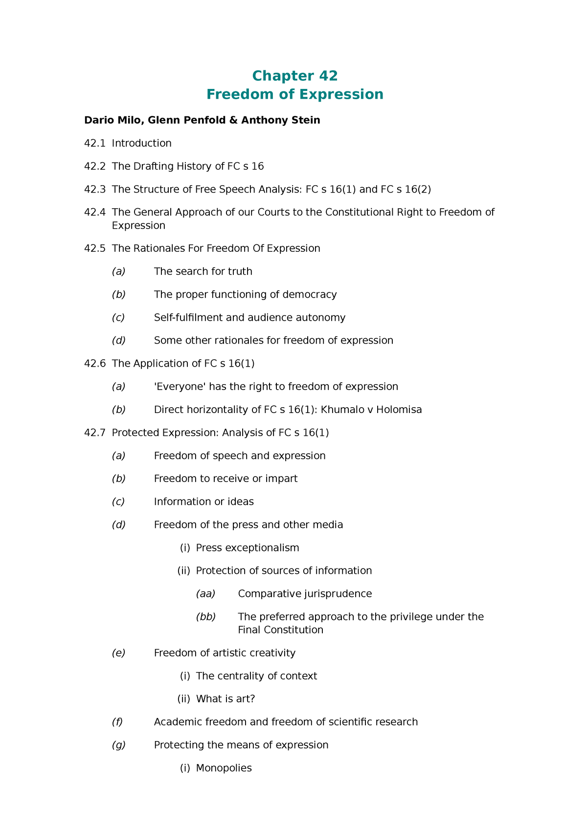 constitutional-law-of-south-africa-vol-2-chapter-42-freedom-of-expression-chapter-42-freedom