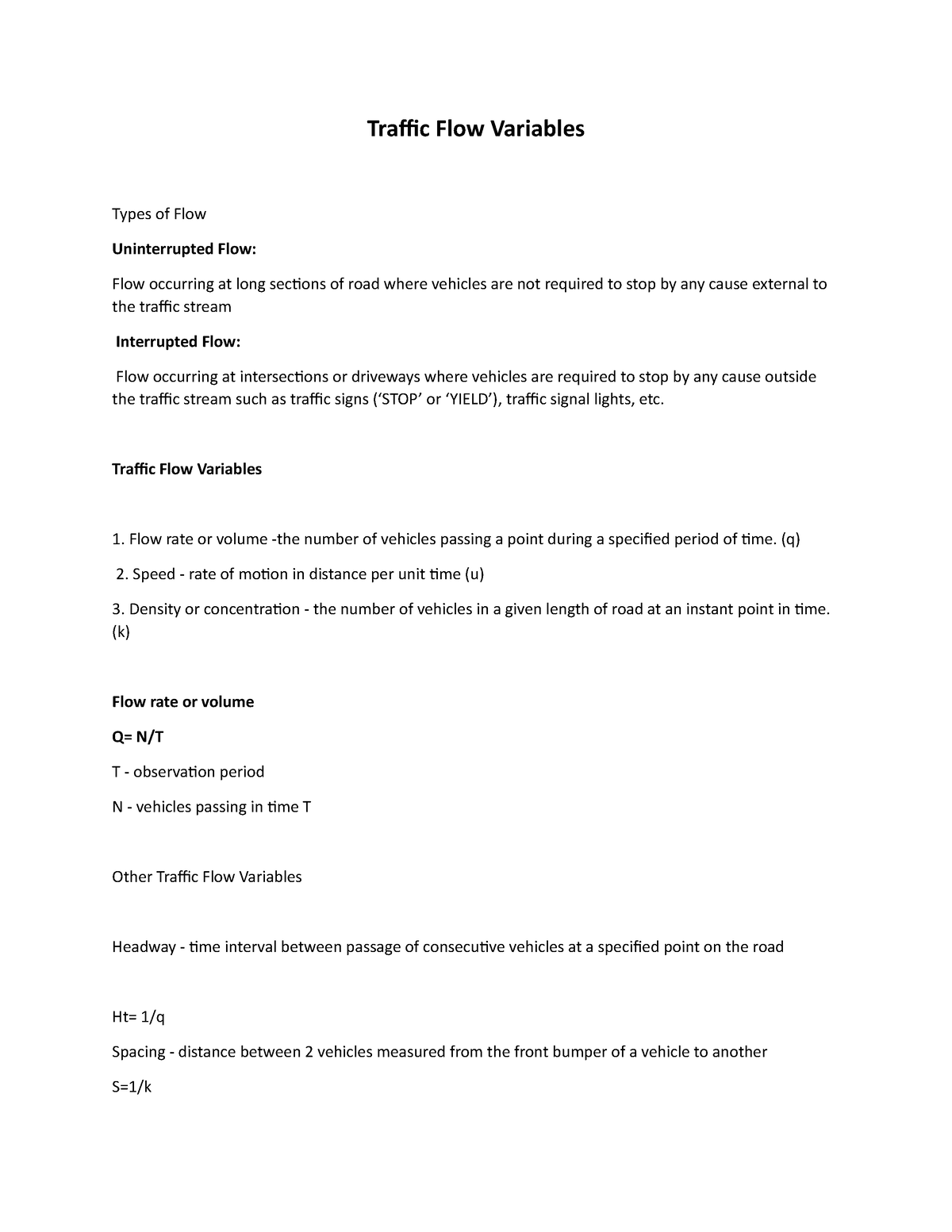 traffic-flow-variables-traffic-flow-variables-types-of-flow