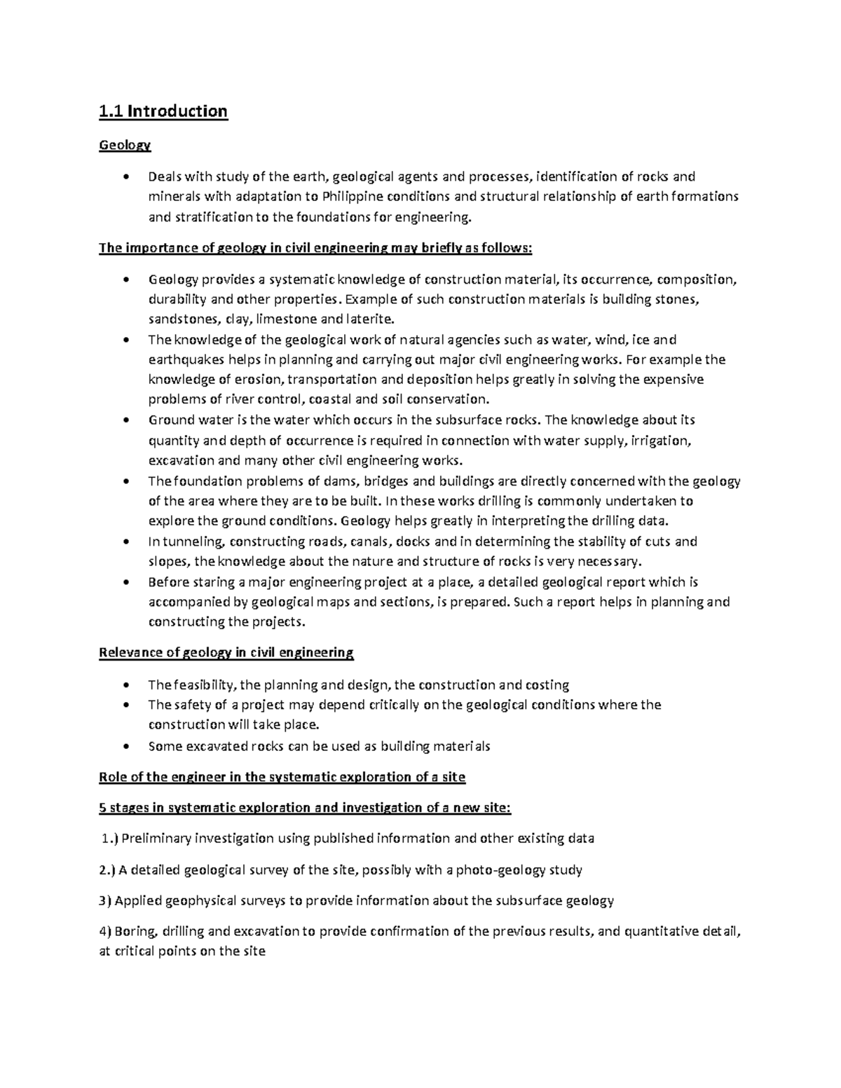 Module 1 - 1 Introduction Geology Deals with study of the earth ...