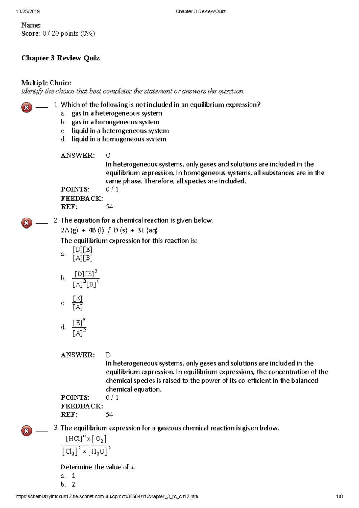 Chem in Focus Ans Ch 3 - Multiple Choice Identify the choice that best ...