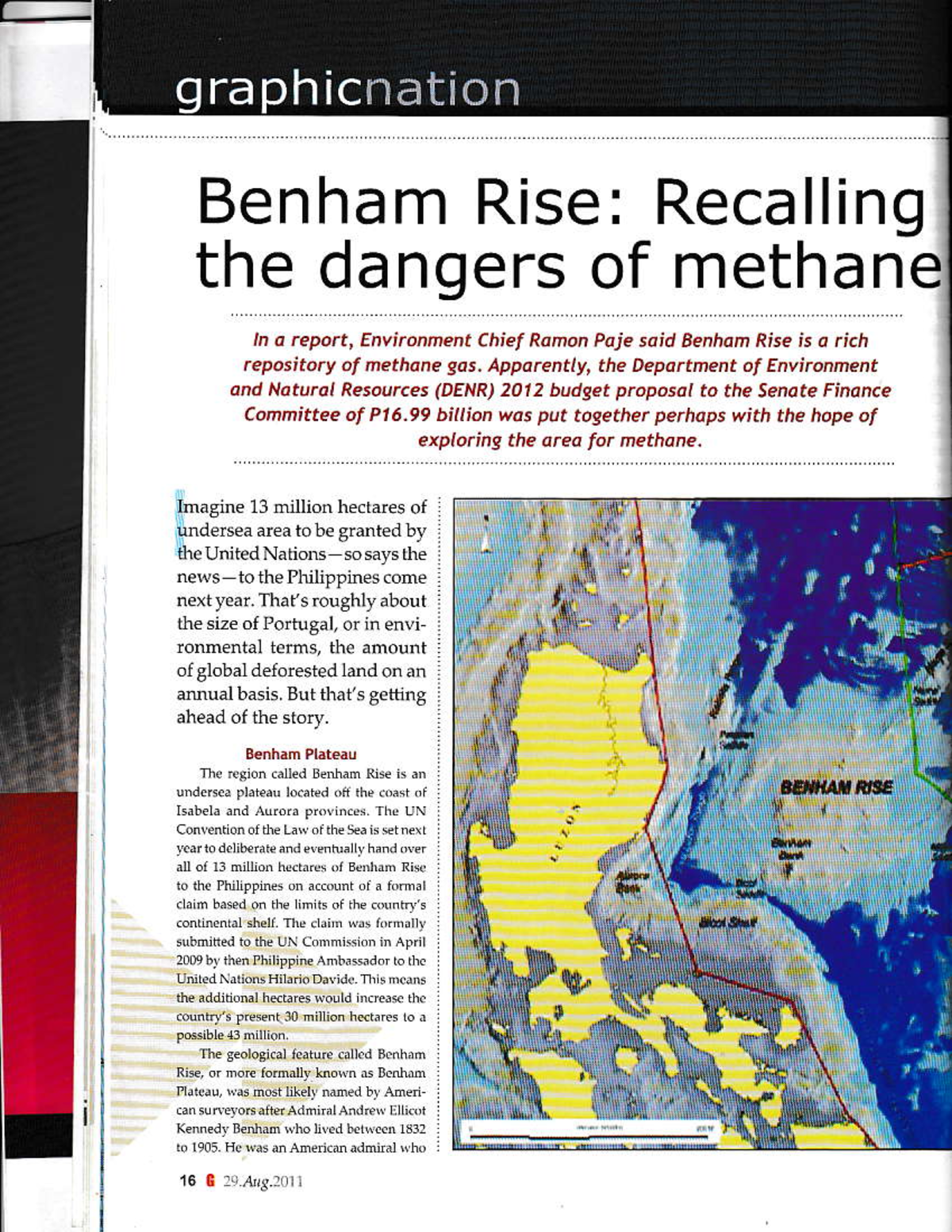 Benham RISE 2016 0513 0001 - Benham Rise: Recalling the dangers of ...