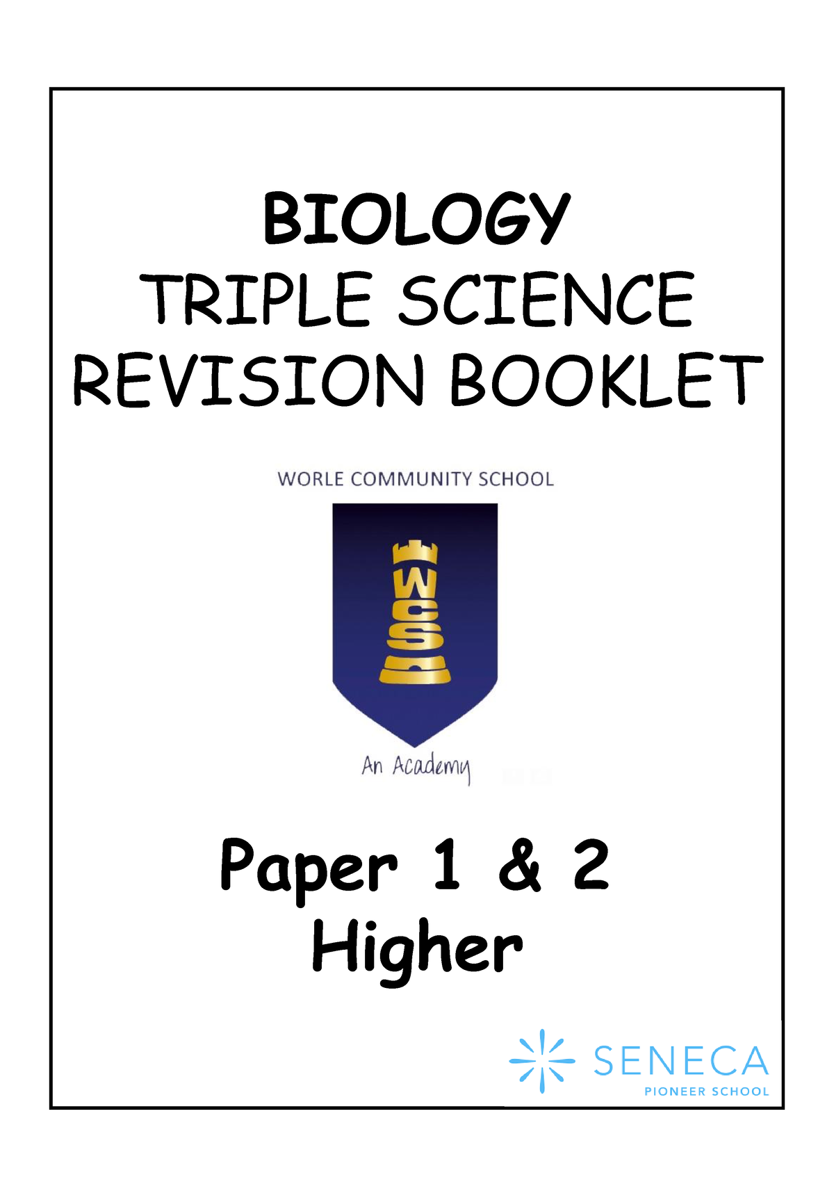 gcse biology homework booklet