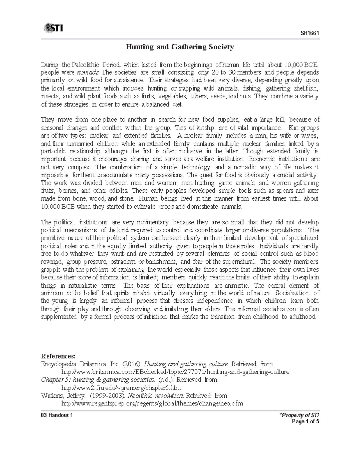 03 Handout 1(4) ABM 03 Handout 1 *Property of STI Hunting and