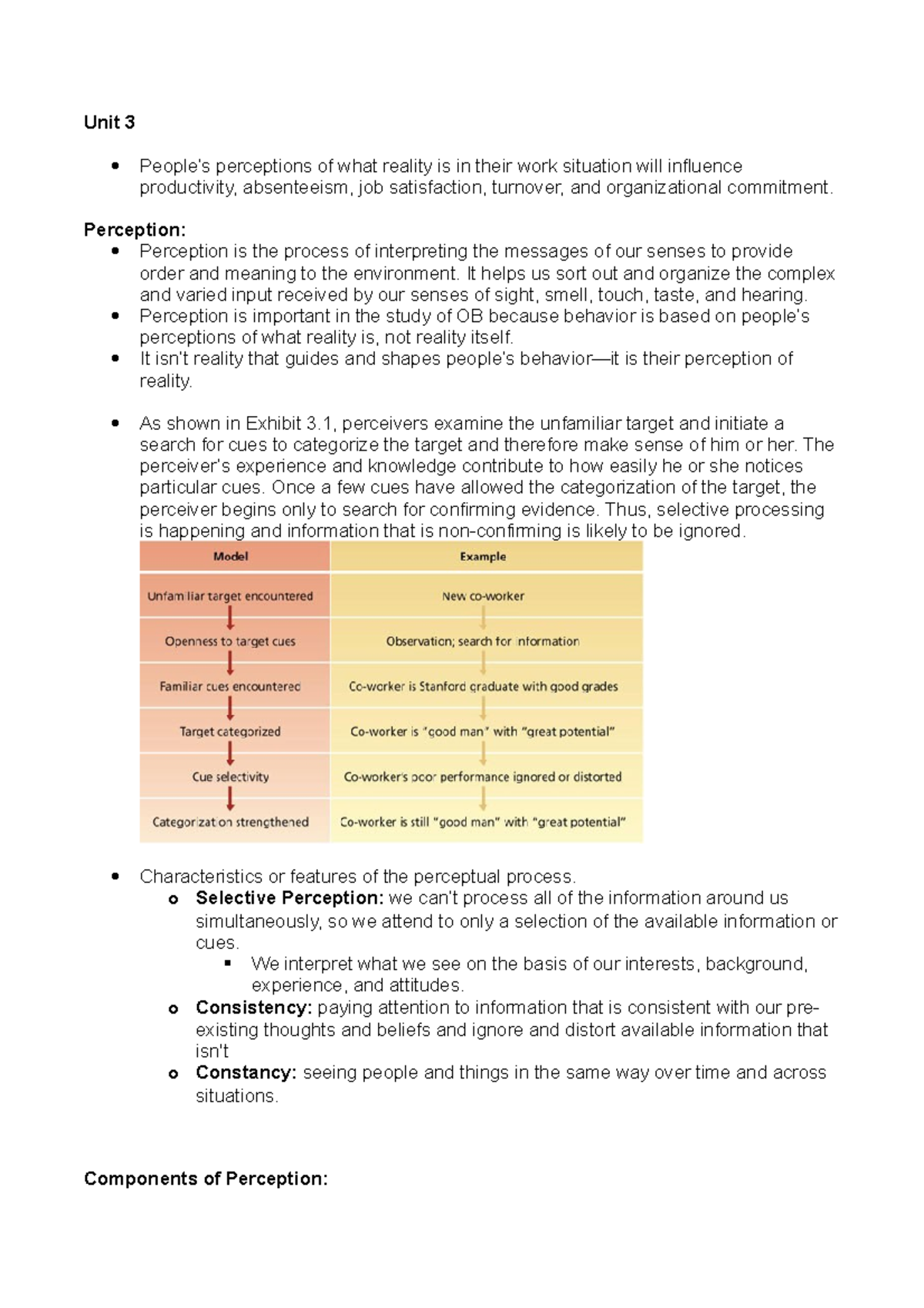 Chapter 3 - Textbook Notes - Organisational Behaviour/Organizational ...