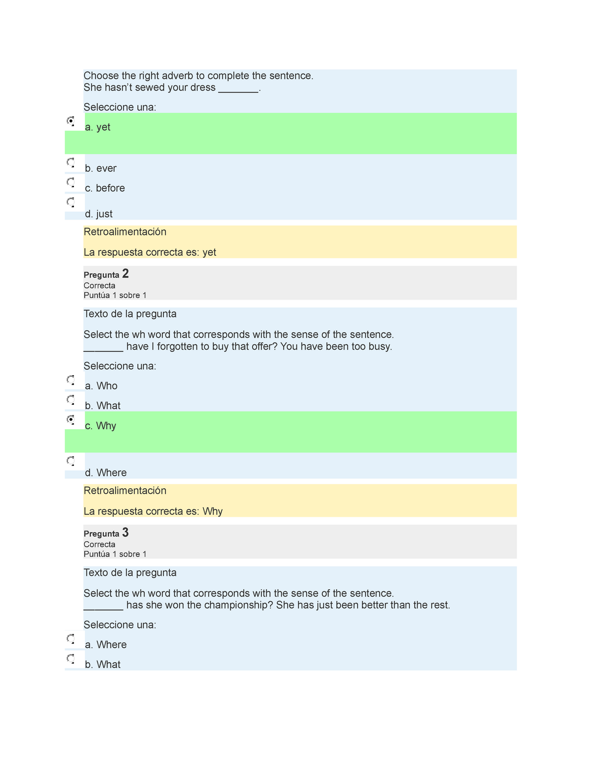 Assignment 3 Questionnaire U2 Choose The Right Adverb To Complete The 