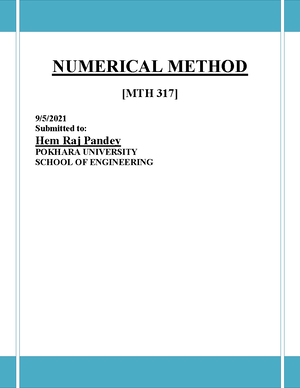 Numerical method book - Studocu