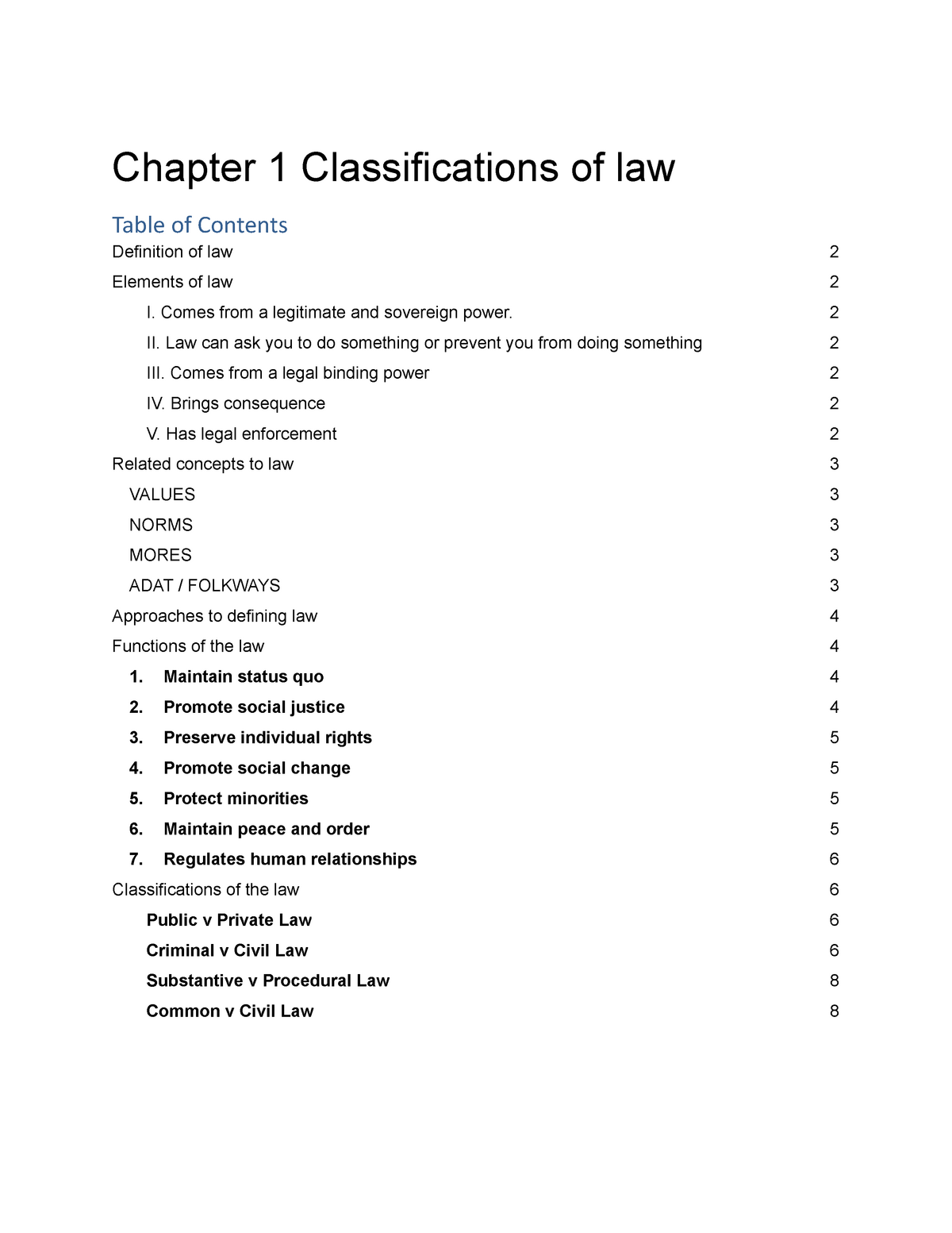 1-classifications-of-law-legal-method-studocu