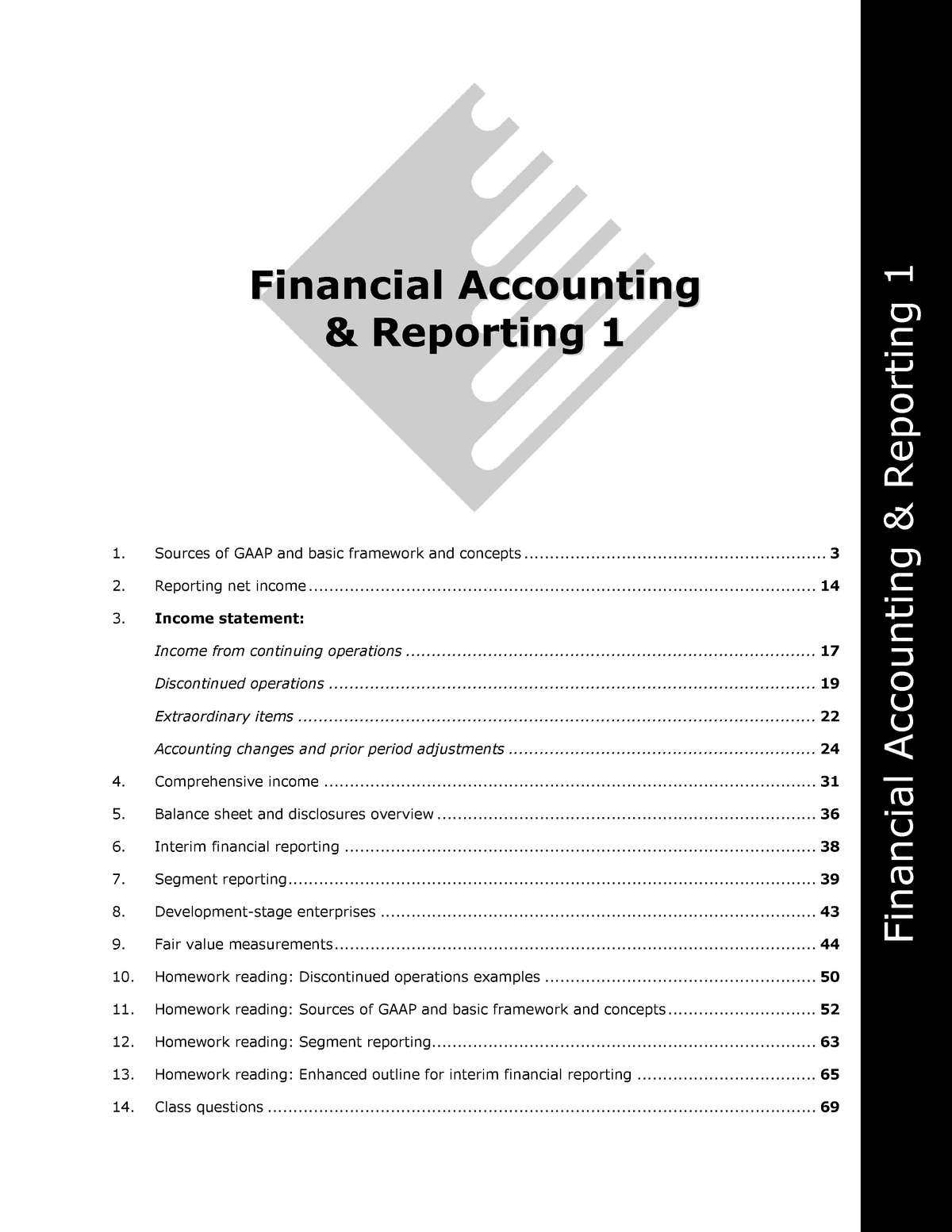financial accounting and reporting assignment