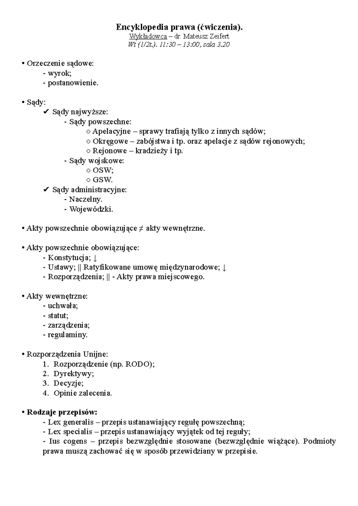 wiczenia-dfgdgdfg-encyklopedia-prawa-wiczenia-wyk-adowca-dr