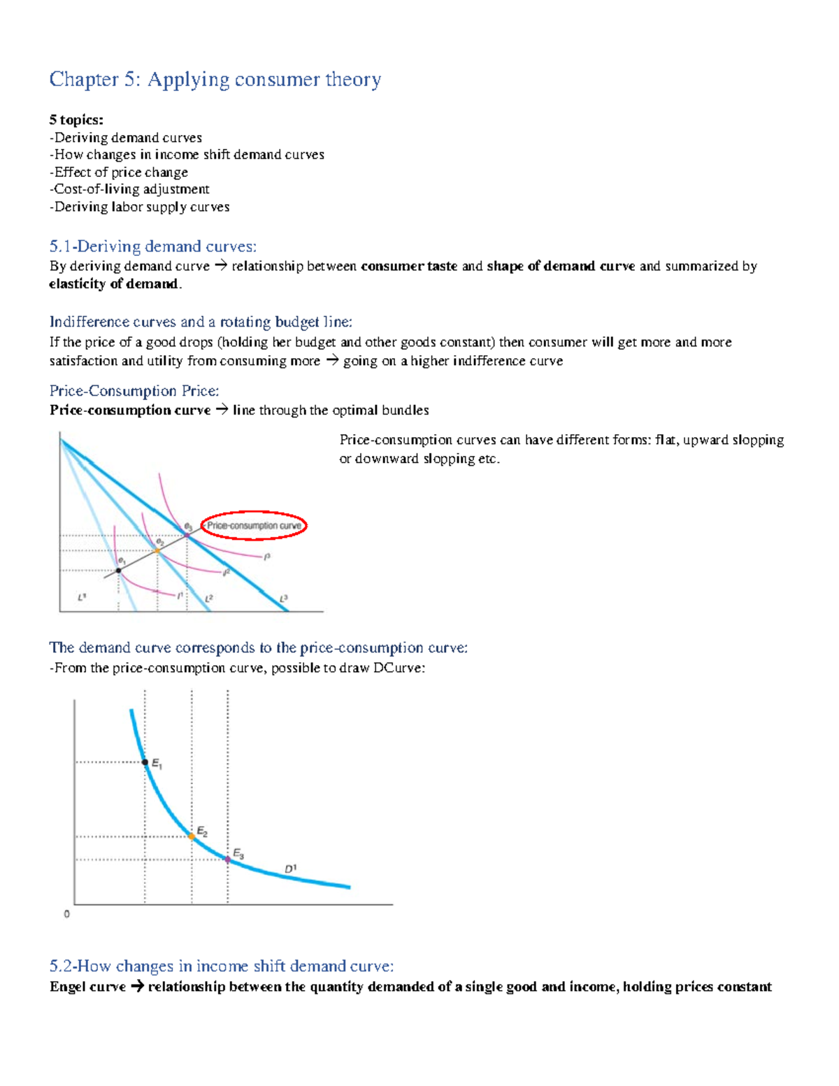Chapter 5-Applying Consumer Theory - Chapter 5: Applying consumer ...