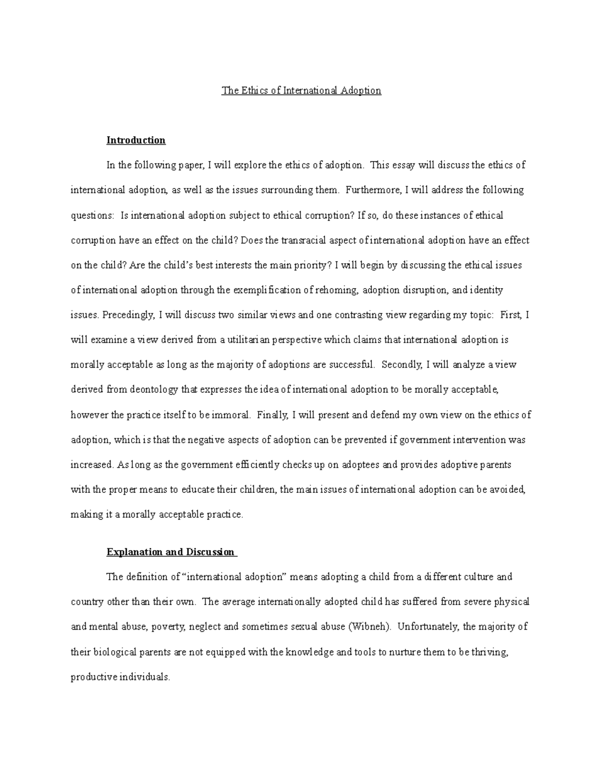 Adoption essay topics picture