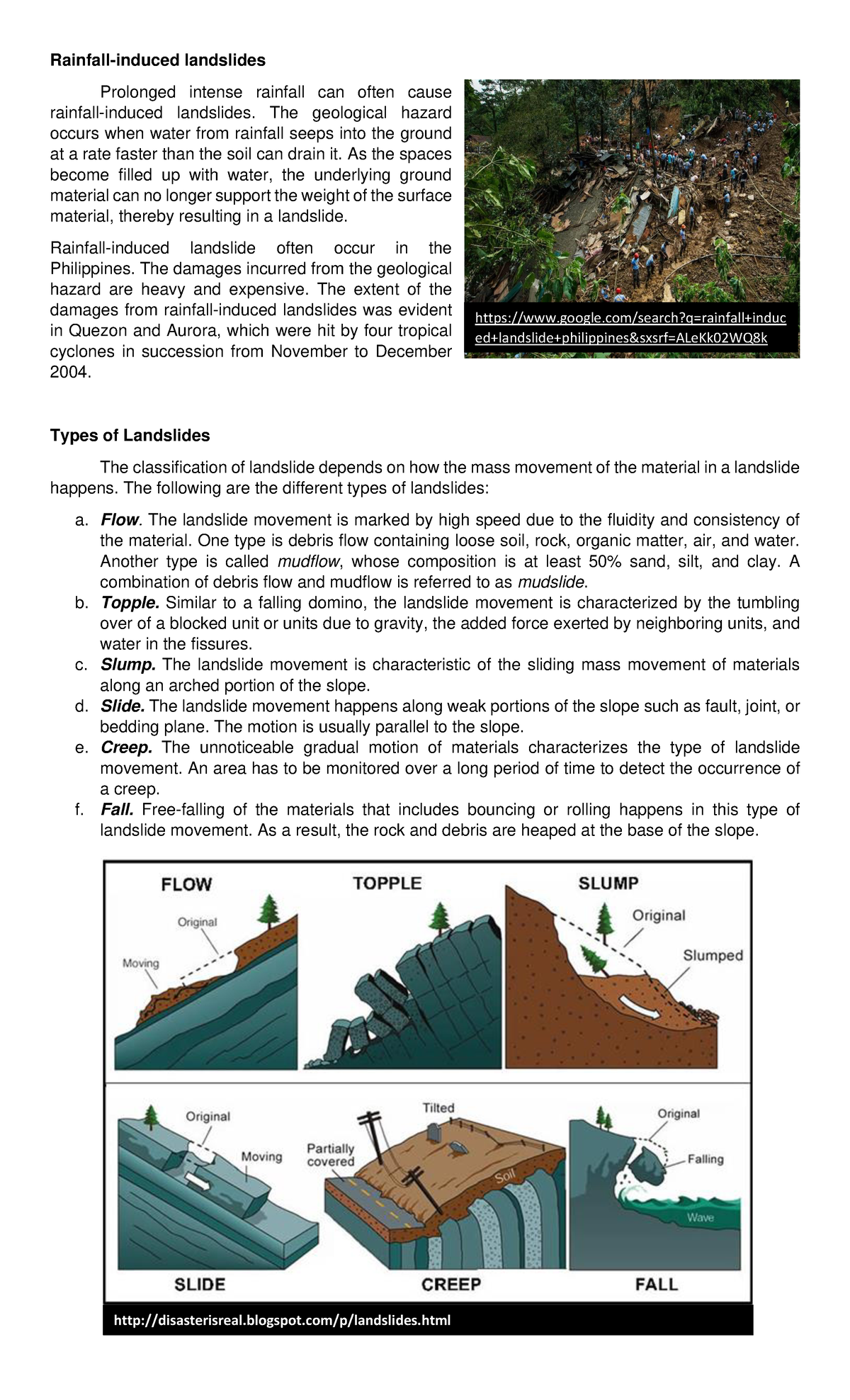 landslide disaster case study